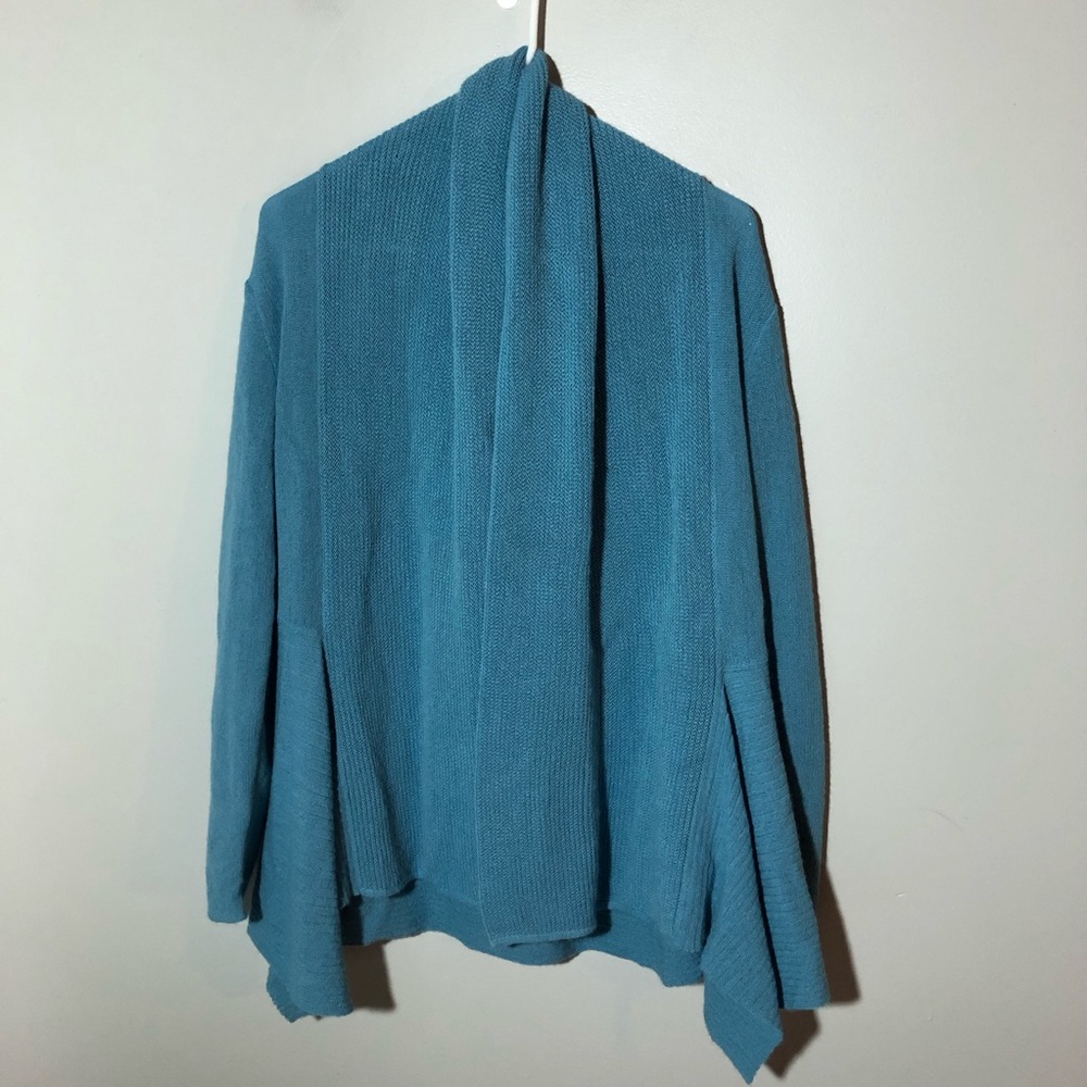 Alpaca international baby alpacas light blue cardigan sweater Peru s/m soft cozy